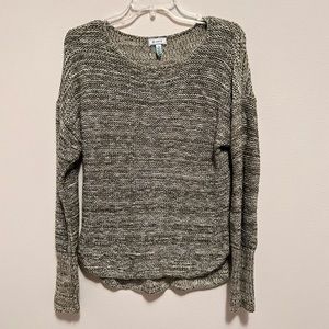 ☀️ Susina Marled Hi-Low Sweater